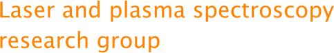 Laser and plasma spectroscopy research group
